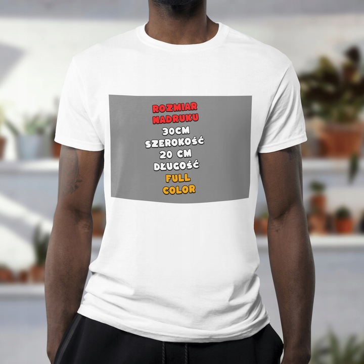 TSHIRT KOSZULKA FIRMOWA Z WŁASNYM NADRUKIEM LOGO ZDJĘCIE DOWOLNA GRAFIKA XL