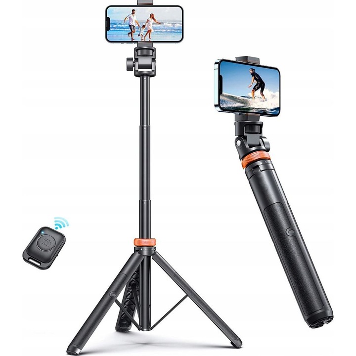 Kijek do selfie stick Tech-Protect statyw + pilot do rolek kijek na telefon