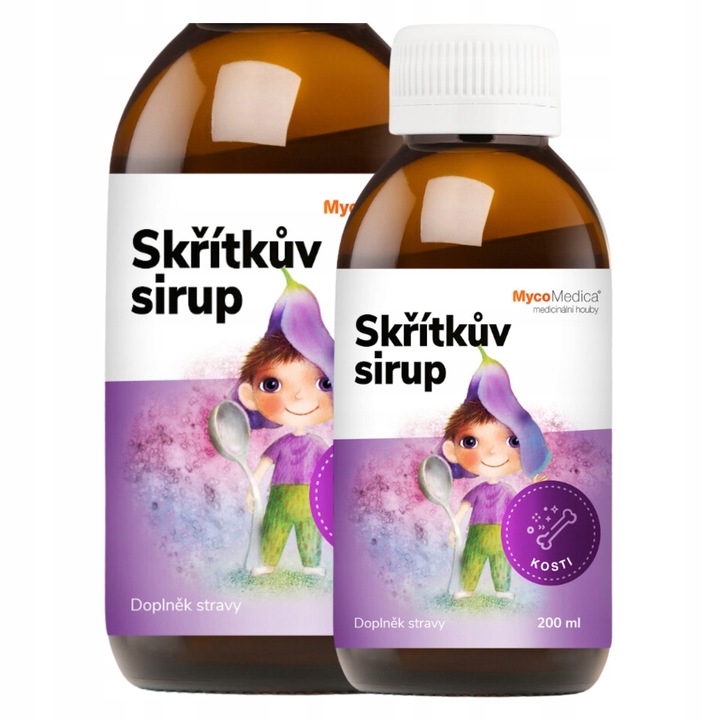 SYROP ELFI dla dzieci KOŚCI ODPORNOŚĆ Witaminowy suplement diety MycoMedica