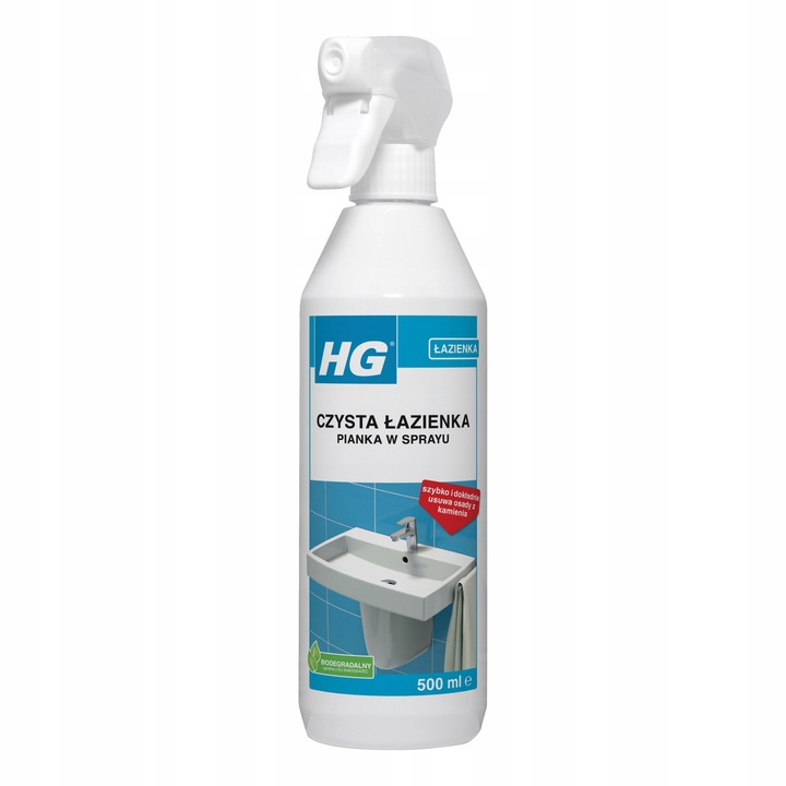 HG pianka spray do czyszczenia łazienki profesjonalny czysta łazienka 500ml