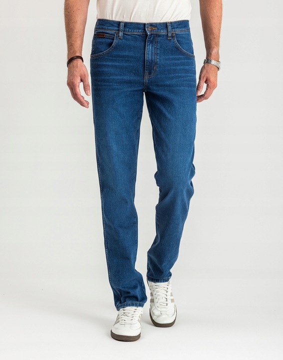 WRANGLER Texas Slim Game On Spodnie Męskie Jeans Zwężane Dopasowane