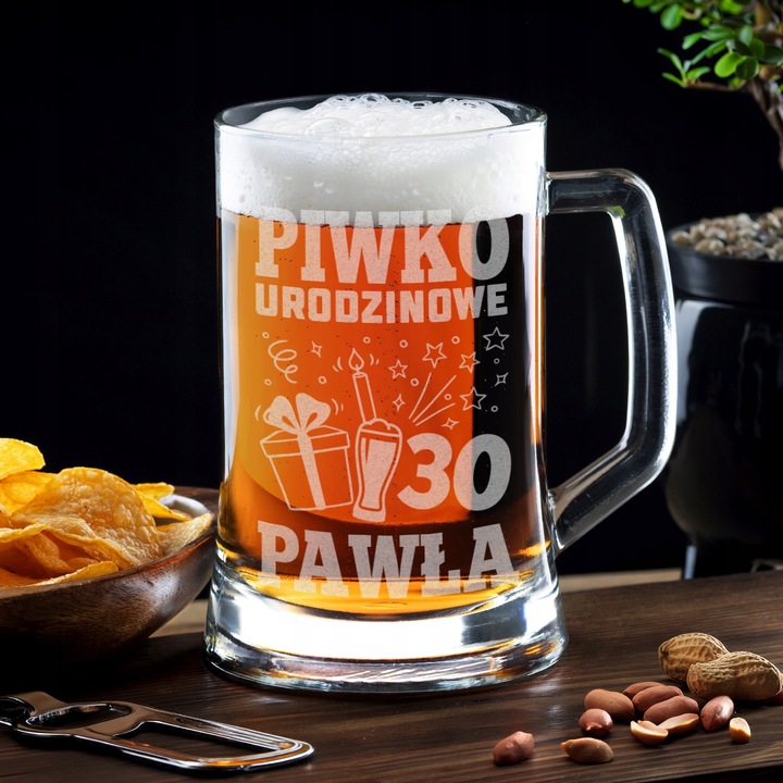 KUFEL Z GRAWEREM KUFEL DO PIWA PREZENT DLA TATY 18 30 40 50 60