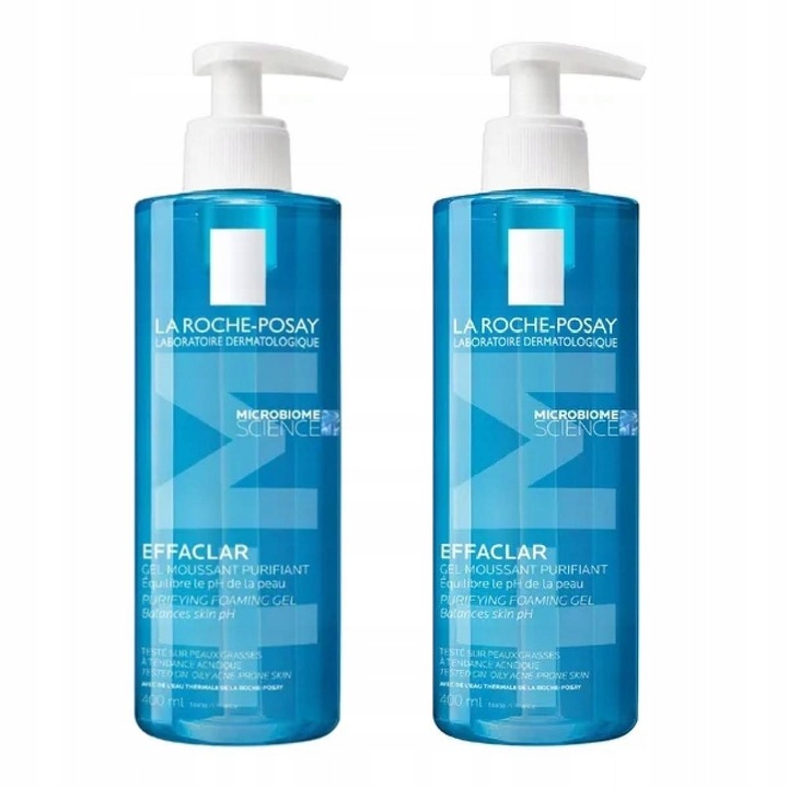 La Roche-Posay Effaclar żel oczyszcający 400 ml Do Mycia Twarzy Zestaw