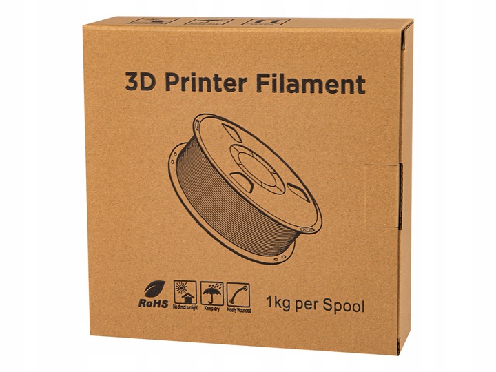 FILAMENT PLA 1,75mm CZARNY DRUK 3D 1KG 1,75 DO DŁUGOPISU DRUKARKI 3D