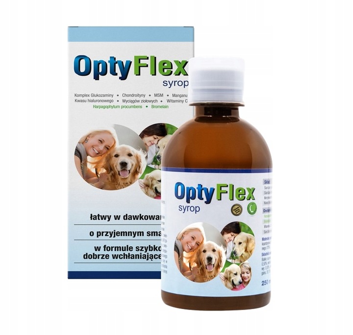 OPTYFLEX preparat syrop na stawy dla psów 250 ml