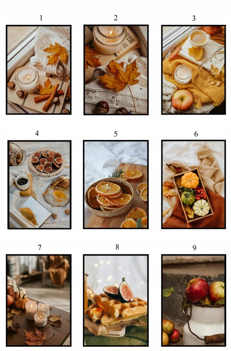 PLAKAT 40x50 JESIENNY poster DUŻO WZORÓW eviero do domu pejzaże na