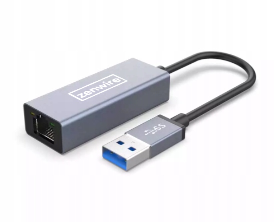 Przejściówka Adapter Karta Sieciowa USB 3.0 Ethernet RJ45 do laptopa LAN
