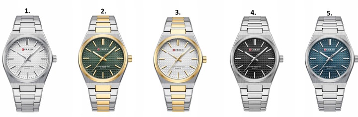 ZEGAREK MĘSKI CURREN PRX +BOX +GRAWER stalowy srebrny