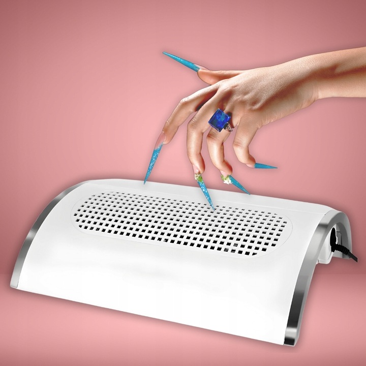 Pochłaniacz pyłu odpylacz do paznokci manicure frezarki 3 wiatraki 2