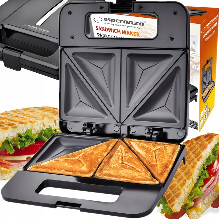 OPIEKACZ TOSTER DO KANAPEK TRÓJKĄTÓW TOSTÓW CHLEBA SANDWICH NON STICK