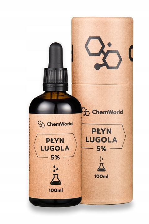 Płyn Lugola 5% Chemworld czystość 99,99 % 100 ml