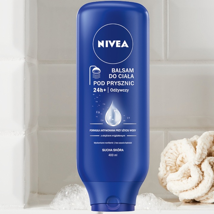 NIVEA Balsam do ciała pod prysznic - nawilżający odżywczy 400ml x 2