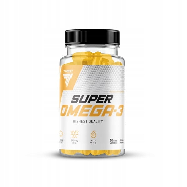 TREC SUPER OMEGA 3 120kaps ZDROWE TŁUSZCZE EPA DHA
