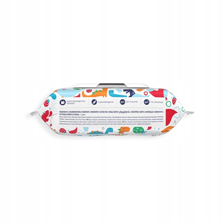 10x Papier nawilżany Kindii fun 60 szt.