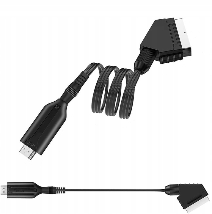 Kabel adapter konwerter z Euro / Scart do HDMI 1080p przejściówka TV