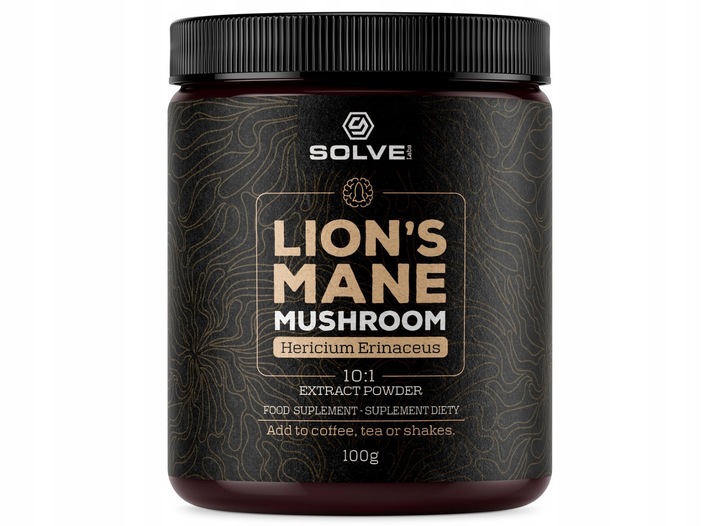 SolveLabs Lion's Mane 10:1 Soplówka Jeżowata 100g