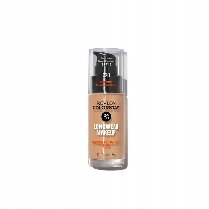 Podkład REVLON Colorstay Natural Beige 220 Cera Mieszana Tłusta pompka 30ml