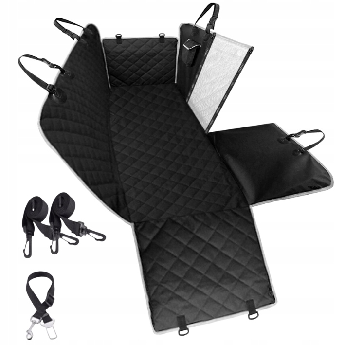 MATA dla psa do samochodu POKROWIEC + SMYCZ