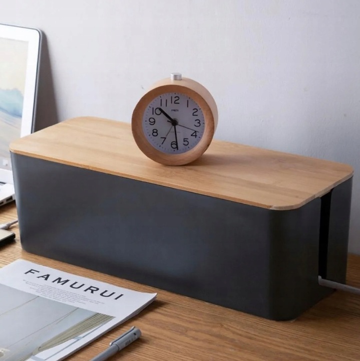 ORGANIZER POJEMNIK PUDEŁKO MASKOWNICA NA KABLE PRZEWODY LISTWY