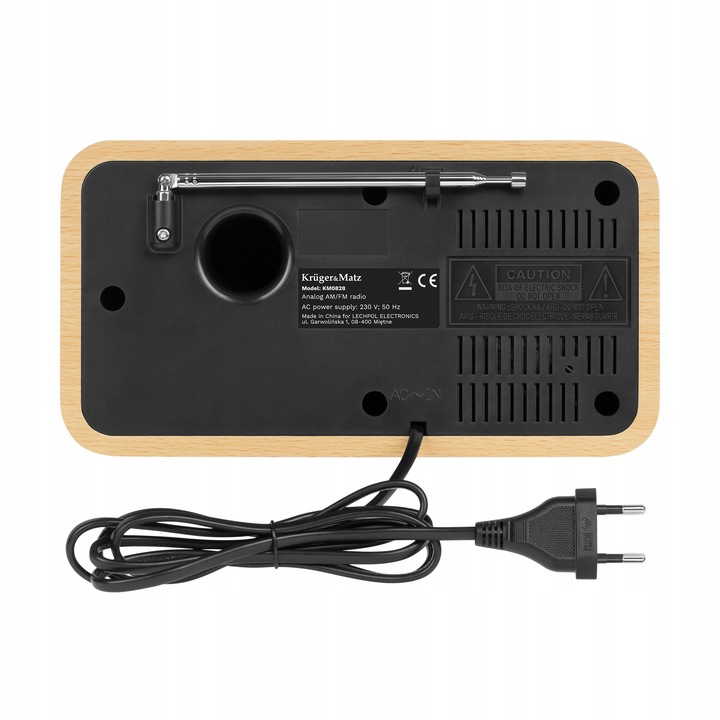 Radio sieciowe Kruger&Matz AM/FM antena teleskopowa RETRO