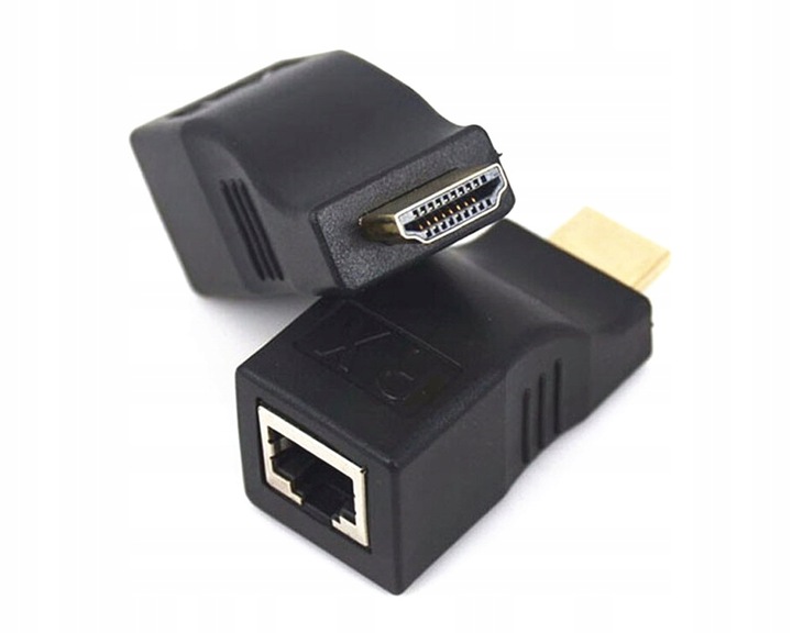EXTENDER HDMI PRZEZ ZŁĄCZE RJ45 CAT 5E/6 30M 4K