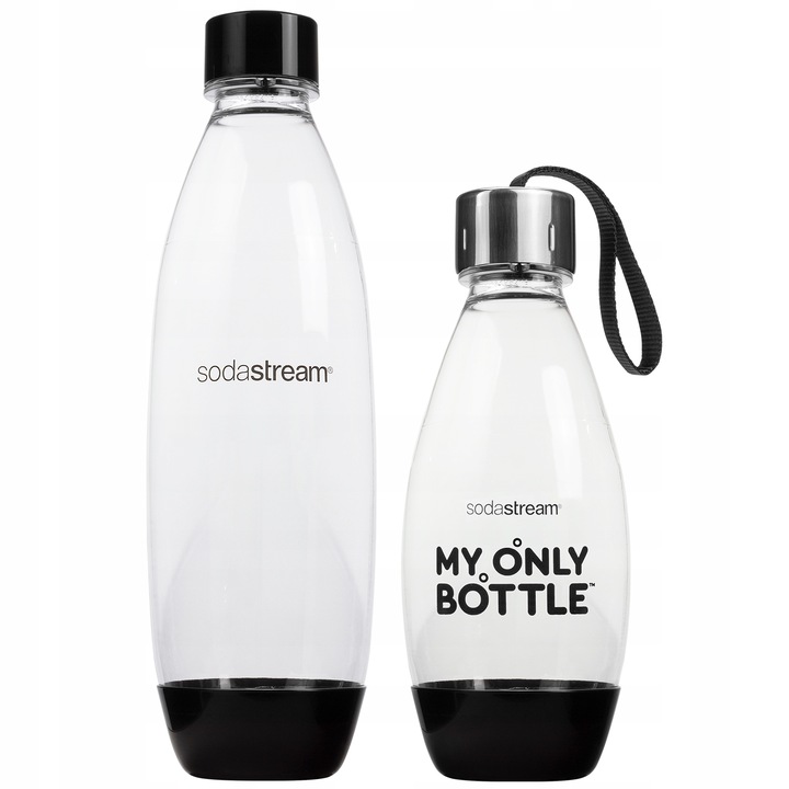 SATURATOR DO WODY SODASTREAM TERRA CZARNY 2 BUTELKI NABÓJ CO2 + 6