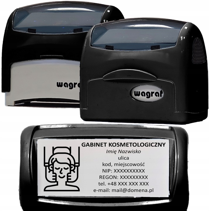Wagraf A4 PIECZĄTKA do 8 wersów - 12 kolorów obudowy