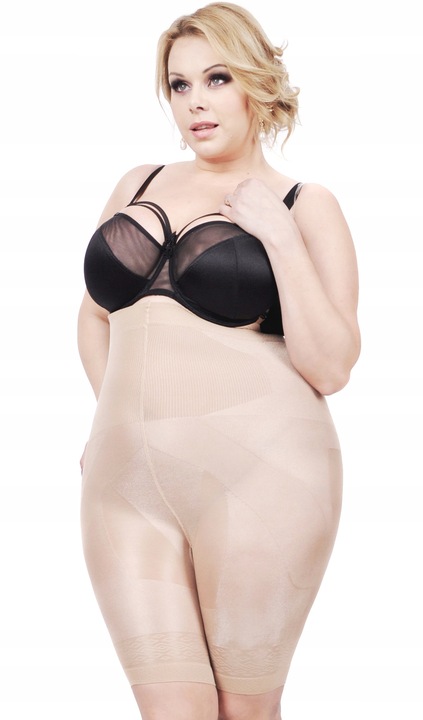Orirose WYSOKIE Majtki mocno WYSZCZUPLAJĄCE brzuch MODELUJĄCE uda SIZE PLUS
