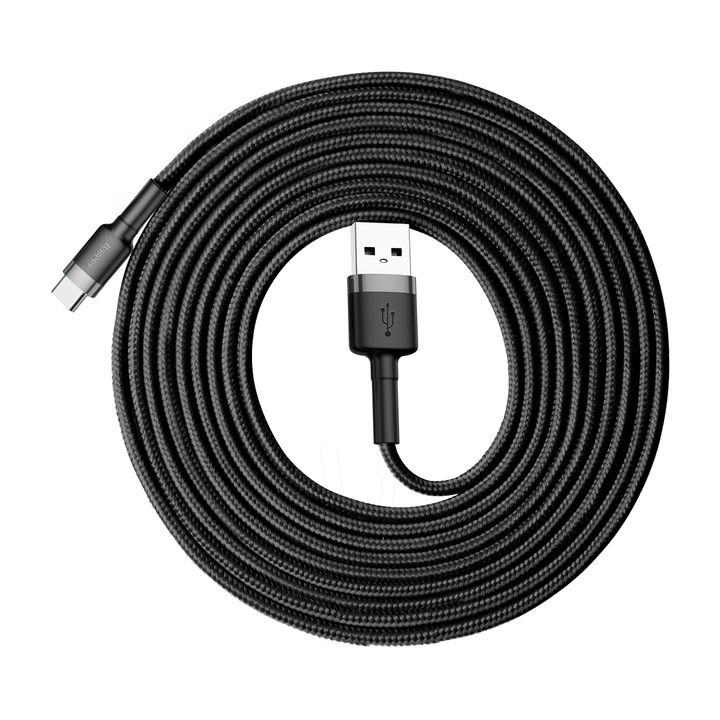 BASEUS MOCNY KABEL USB USB-C TYP-C PRZEWÓD OPLOT QUICK CHARGE 3.0 2A 3M
