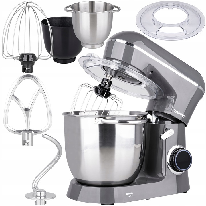 ROBOT KUCHENNY PLANETARNY ZELMER MIKSER WIELOFUNKCYJNY 3 MIESZADŁA 5L