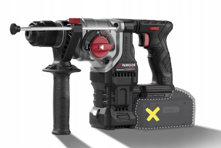 PARKSIDE PERFORMANCE Akumulatorowa młotowiertarka 20 V PKHAP 20-Li C3