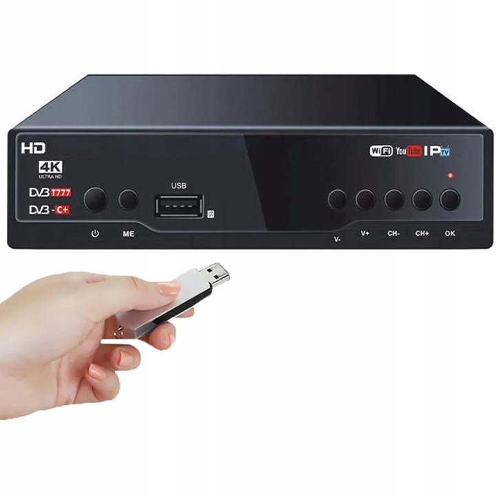 DEKODER TUNER TV NAZIEMNEJ HDMI USB HD DVB-T2