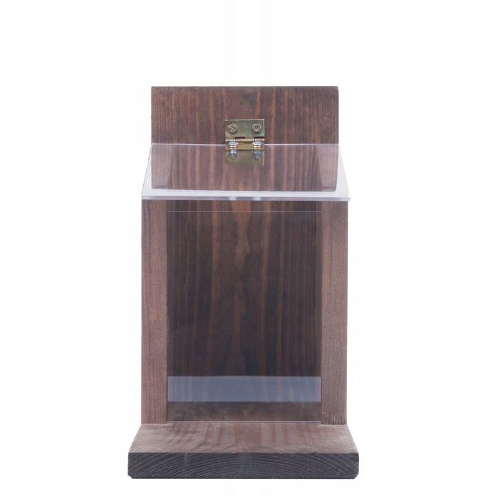 Karmnik Dla Wiewiórek Drewniany Domek Impregnowany Duży Orzechowa