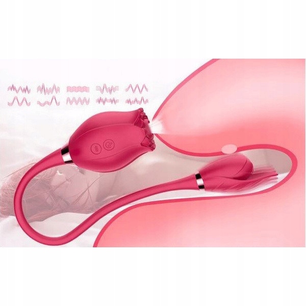Powietrzny Wibrator Damski Stymulator Ssący Róża