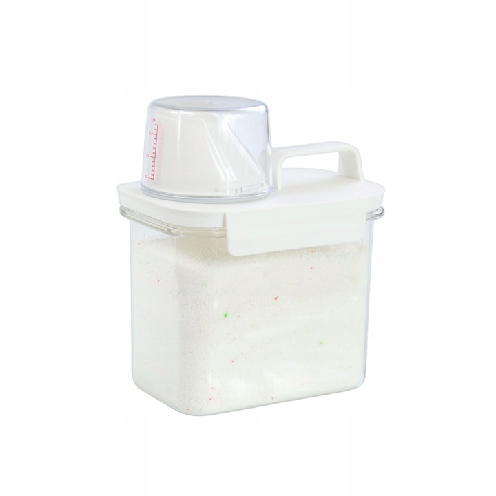 POJEMNIK NA PROSZEK DO PRANIA Z MIARKĄ PŁYN DO PŁUKANIA PUDEŁKO 1100ml