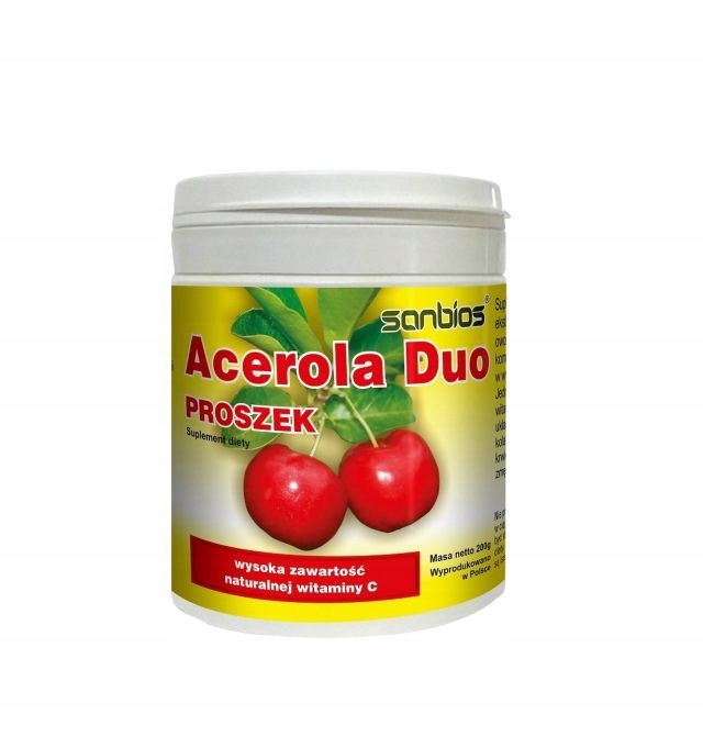SANBIOS ACEROLA DUO PROSZEK 200G WITAMINA C