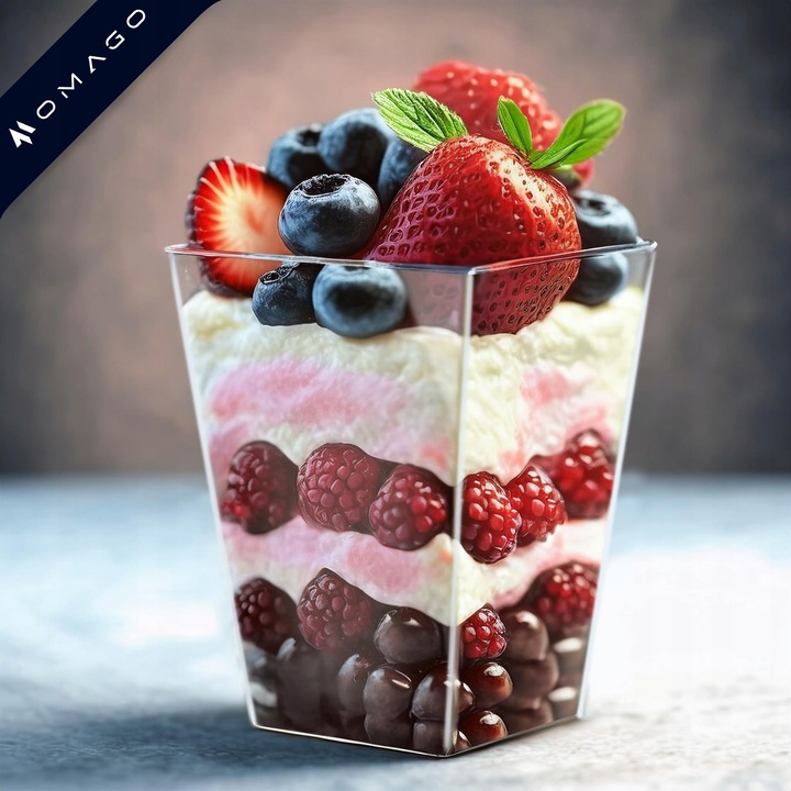 PUCHARKI do DESERÓW POJEMNIK NA ŻYWNOŚĆ na DESERY na DESERKI 24szt 150ml