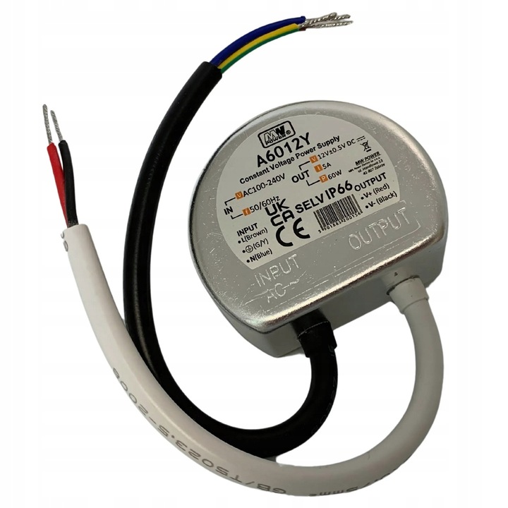 Zasilacz 12V LED Dopuszkowy Do Puszki Puszkowy 60W 5A Do Taśmy