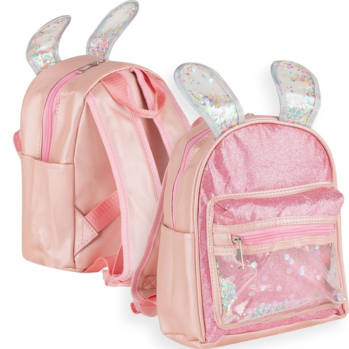 Plecak przedszkolny jednokomorowy Happy Hippo dziewczynki Odcienie różu