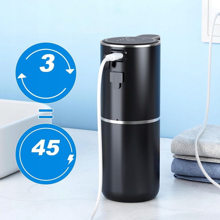 Duży bezdotykowy automatyczny dozownik do mydła w żelu i szamponu dyspenser