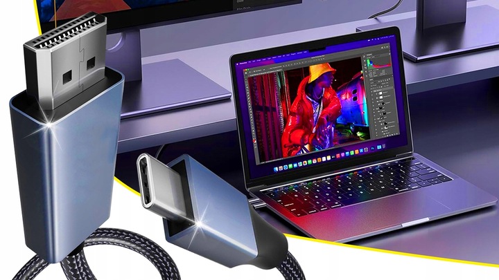 KABEL PRZEWÓD ADAPTER PRZEJŚCIÓWKA USB-C 3.1 TYP C DO HDMI 4K MHL 200cm