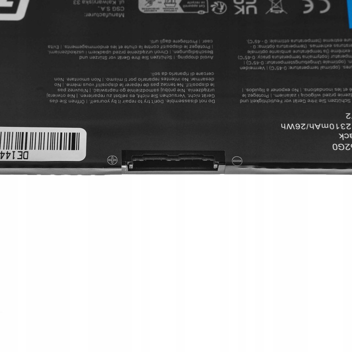 Bateria F62G0 do Dell Inspiron 13 5370 7370 7373 7380 7386 Vostro 5370