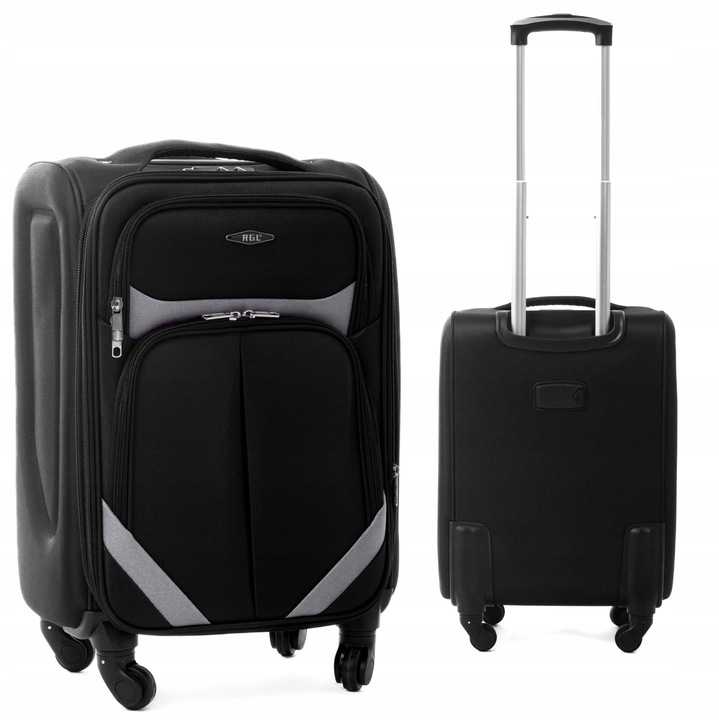 RGL Walizka mała kabinowa na 4 kółkach PODRÓŻNA MATERIAŁOWA TORBA