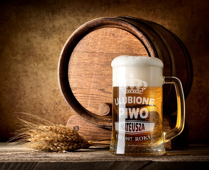 KUFEL Z GRAWEREM KUFEL DO PIWA PREZENT DLA TATY 18 30 40 50 60