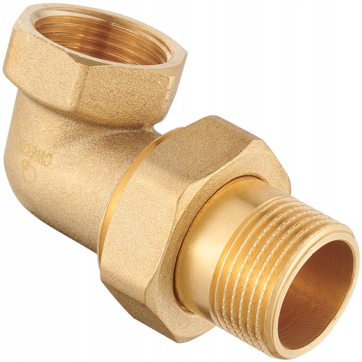 ŚRUBUNEK MOSIĘŻNY KĄTOWY 1" DN25 Z ORINGIEM USZCZELKĄ SOLIDNY WYSOKA JAKOŚĆ