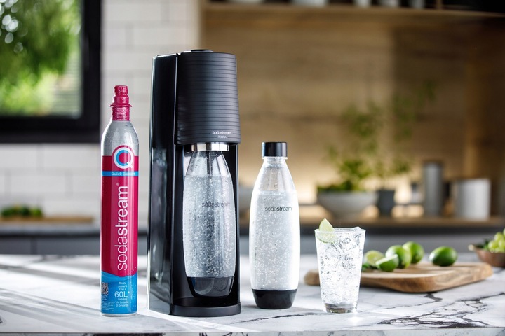 Saturator do wody SodaStream Terra czarny + butelka Fuse 1l + gaz