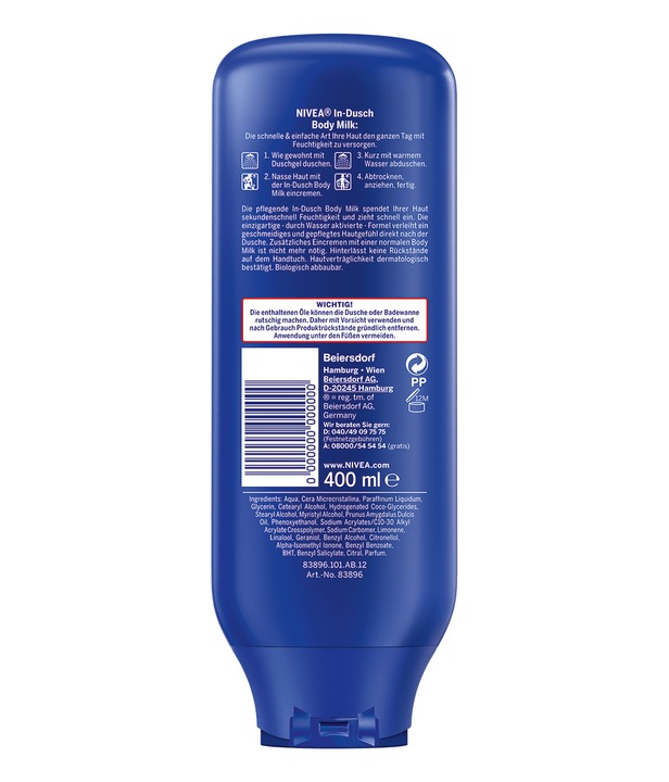 NIVEA Odżywczy balsam do ciała pod prysznic 400ml