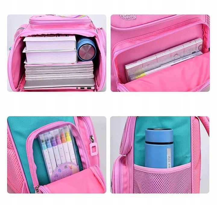 JEDNOROŻEC TORNISTER PLECAK SZKOLNY ZESTAW PIÓRNIK