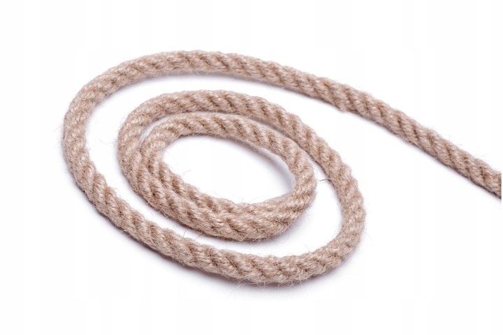 Lina jutowa naturalna żeglarska sznur 18mm 50m
