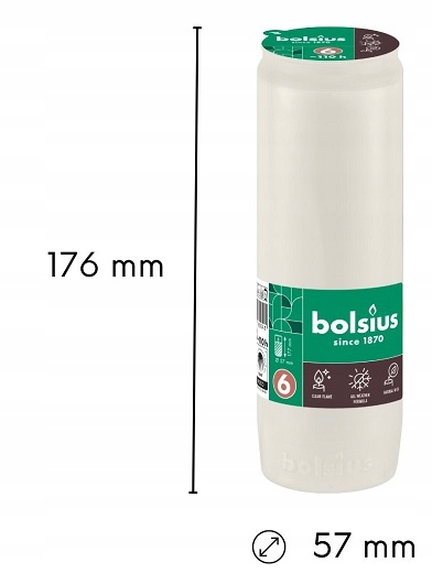 Wkłady do zniczy olejowe Bolsius RC6 białe całoroczne - 110 godzin